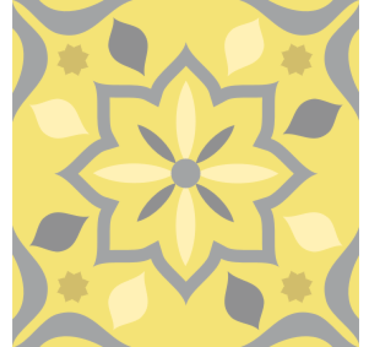 Bryllup coaster med blomsterprint design - TenStickers