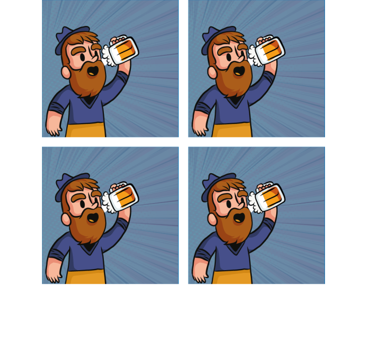 Øl coaster til den glade ølentusiast - TenStickers