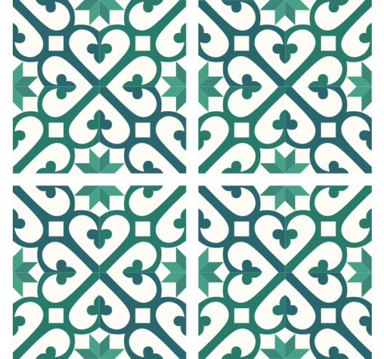 Esmeralda toner fliseunderlag - TenStickers