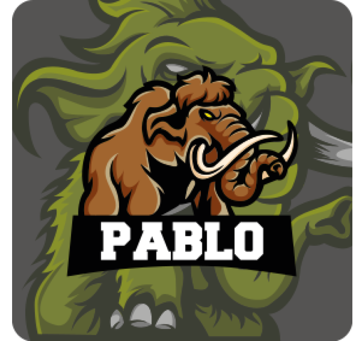 Skør coaster mammoth emblem kunstværk - TenStickers