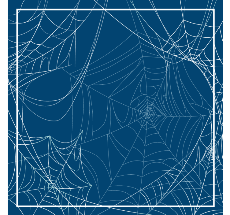 Indviklet webmønster Halloween coaster - TenStickers