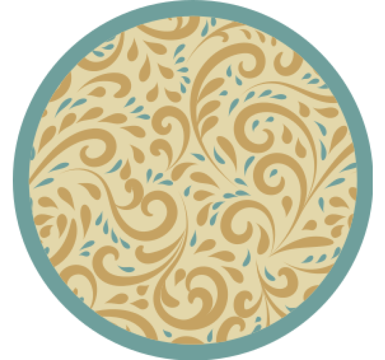 Coaster med elegant blomsterinspiration - TenStickers