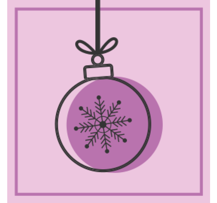 Jule bordskåner med snefnug ornament grafik - TenStickers