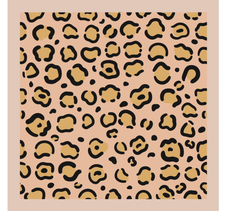 Coaster med leopardprint mønster - TenStickers