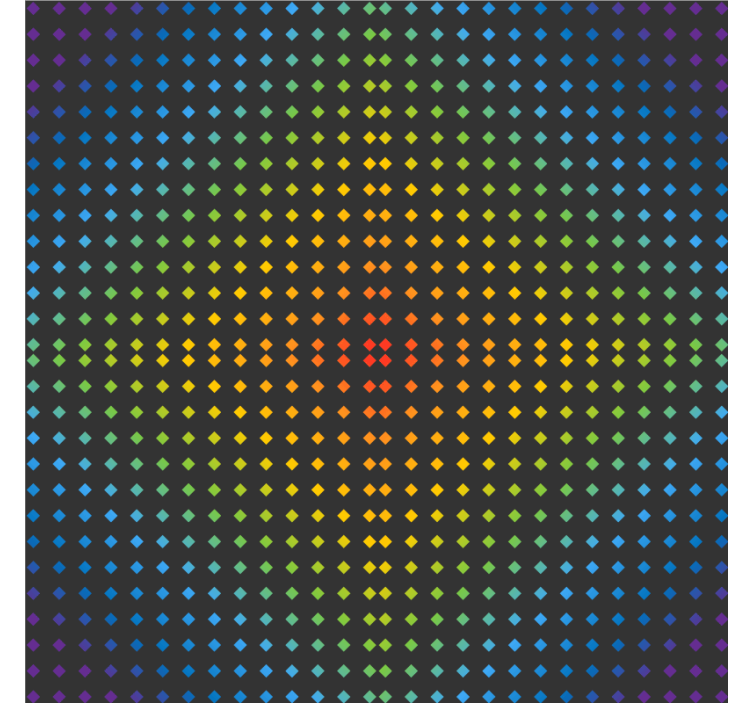 Coaster med farverigt prikket mønster - TenStickers