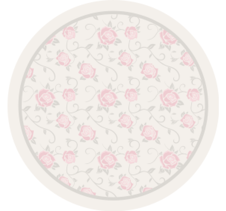 Vintage coaster med blomsterdesign - TenStickers