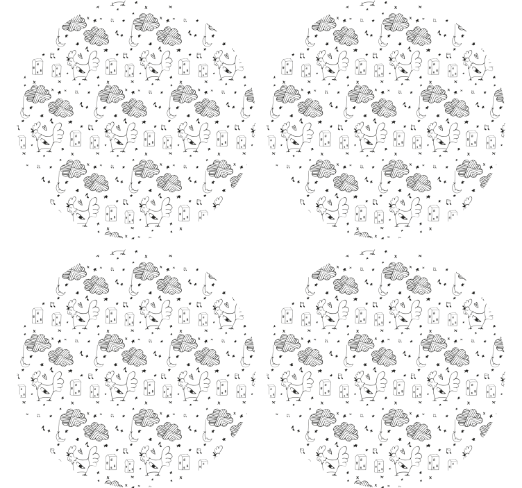 Personlig coaster med charmerende landhusmotiv - TenStickers