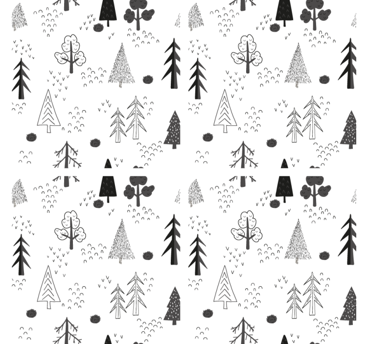 Coaster med naturlig linjekunst - TenStickers