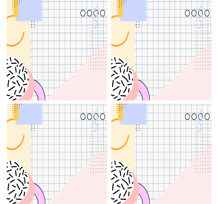 Moderne coaster med geometrisk mønster - TenStickers