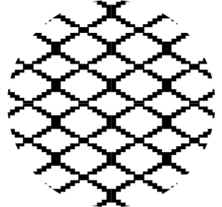 Coaster med geometrisk mønster overlay - TenStickers