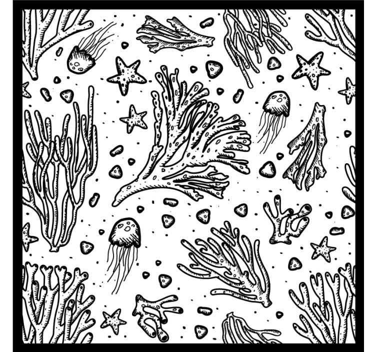 Coaster underwater life elementer - TenStickers