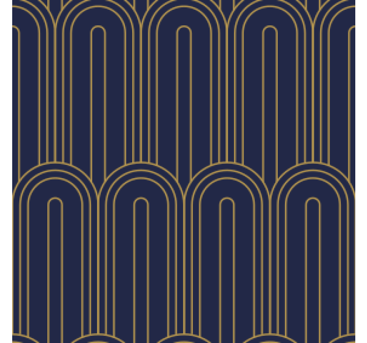 Coaster med mønster af buede linjer - TenStickers