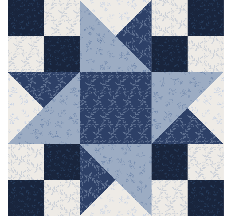 Patchwork stjerne trekant design vintage coaster - TenStickers