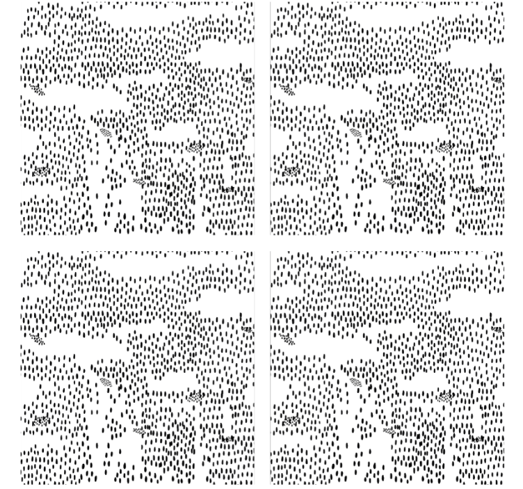 Coaster med abstrakt sort mønster - TenStickers