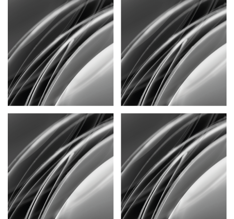 Coaster med abstrakt bølgemønster - TenStickers