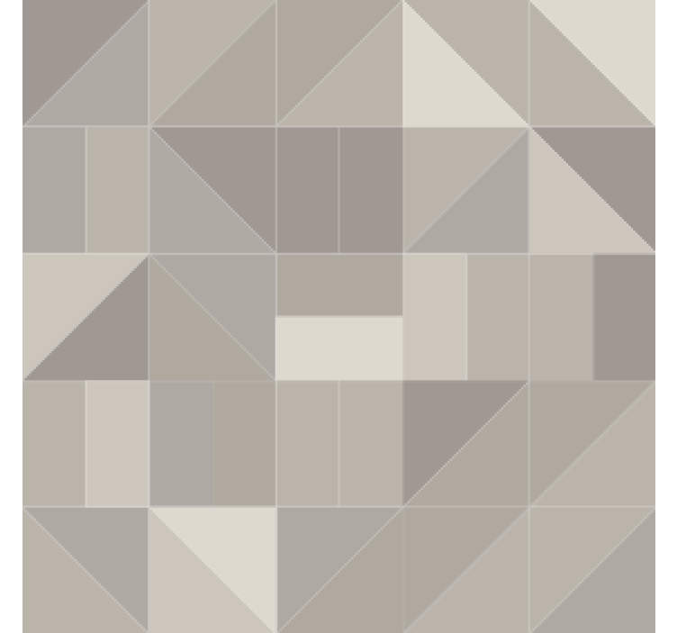 Coaster med geometrisk trekantet motiv - TenStickers