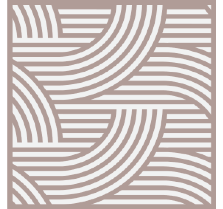 Coaster med lagdelt linjemønster - TenStickers