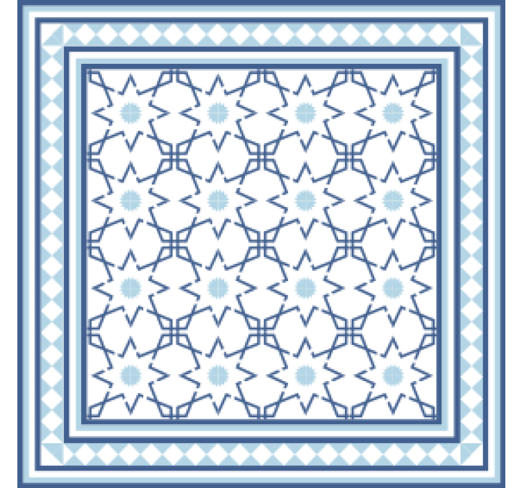 Geometrisk form motiv coaster - TenStickers