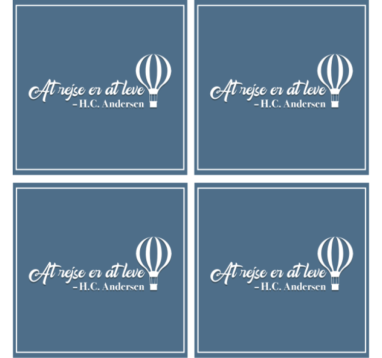 Hc andersen at rejse er at leve citat coastere - TenStickers