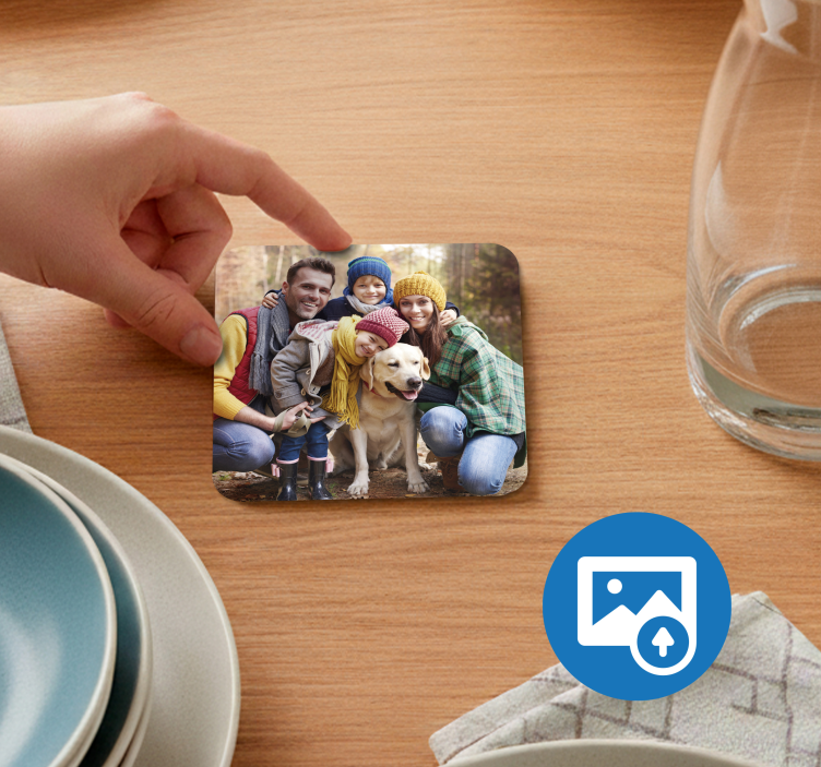 Personlige coaster med foto - TenStickers