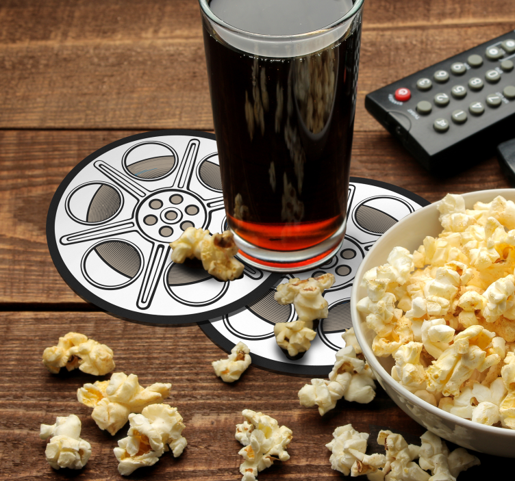 Biograf film roll vintage coaster - TenStickers