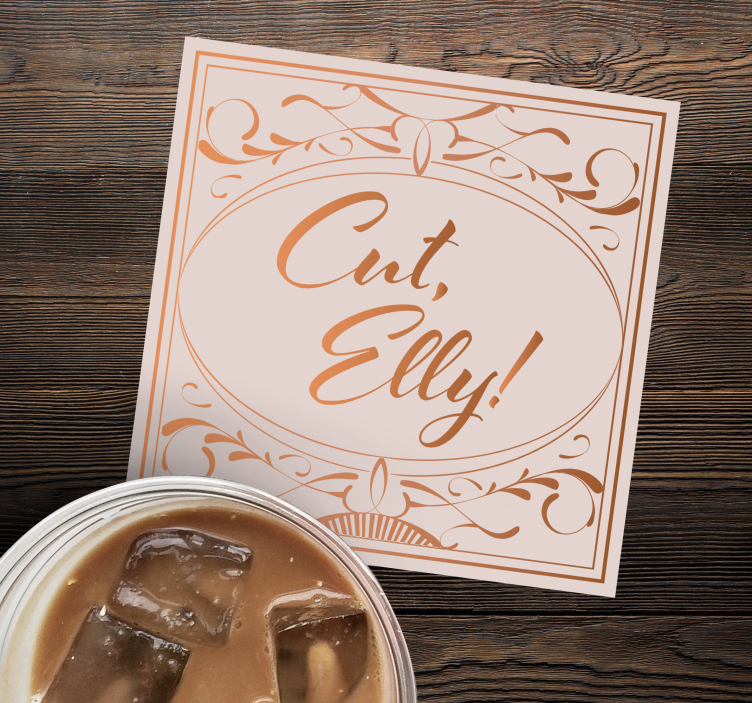 Film citat -cut, elly tekst coasters - TenStickers