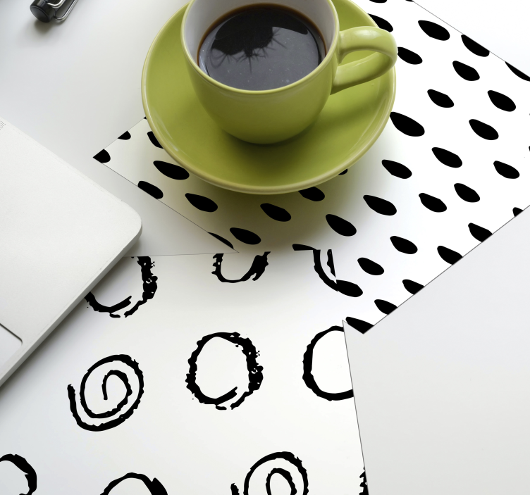 Forskellige mønstre moderne coaster - TenStickers