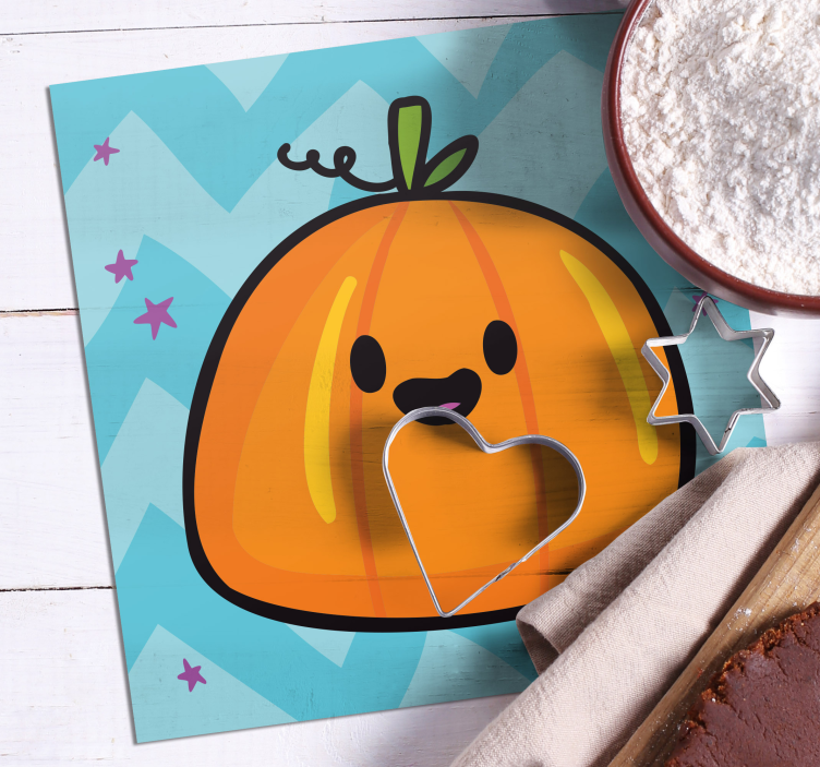 Græskar halloween drikke coaster - TenStickers