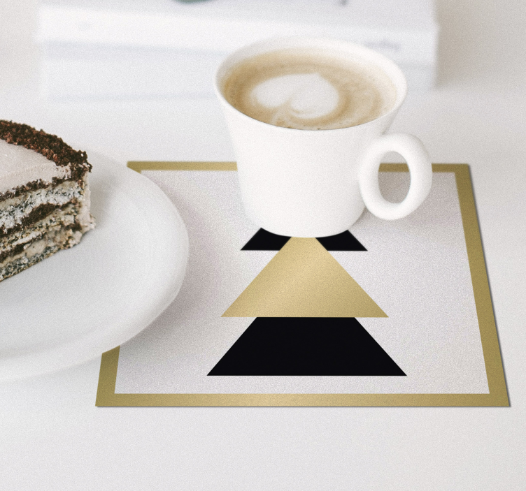 Jul elegant træ mønster drink coaster - TenStickers