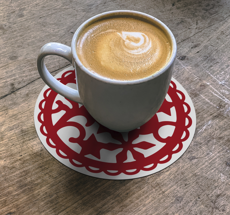 Jul snefnug vintage coaster - TenStickers