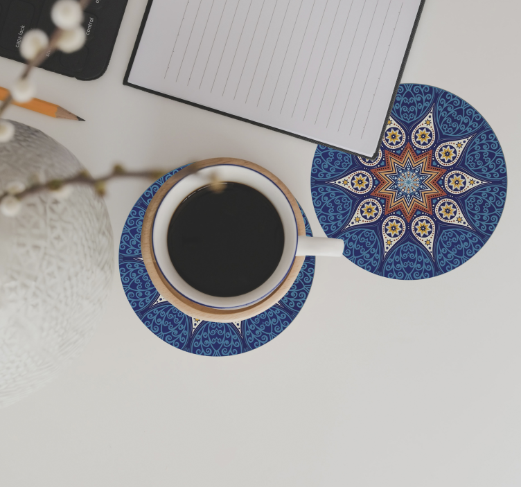 Mandala mosaik original coaster - TenStickers