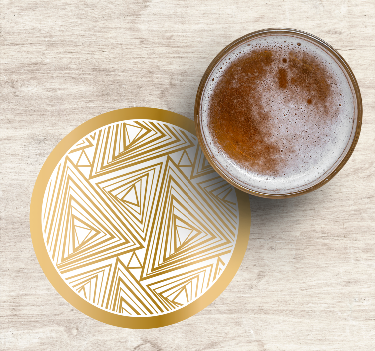 Minimalistisk geometrisk variation moderne coaster - TenStickers
