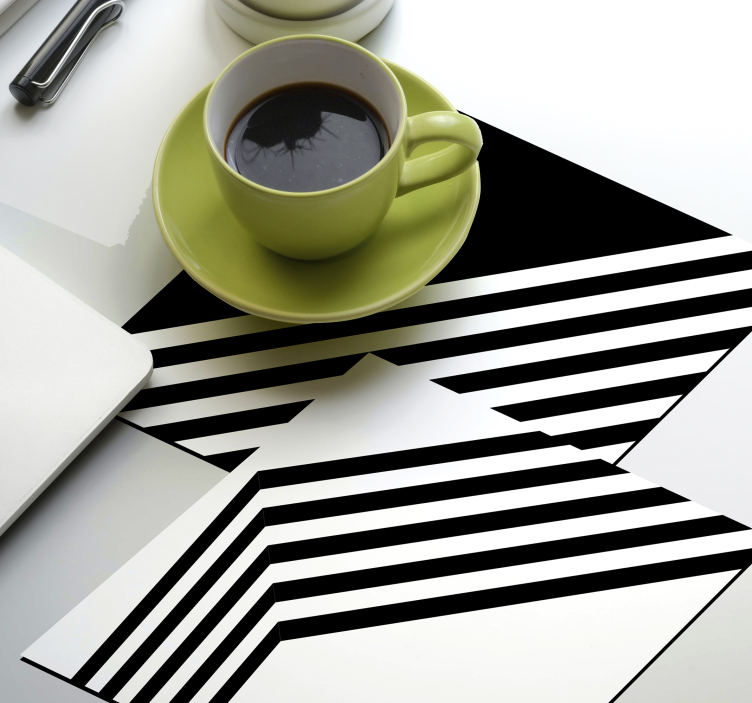 Moderne striber moderne coaster - TenStickers
