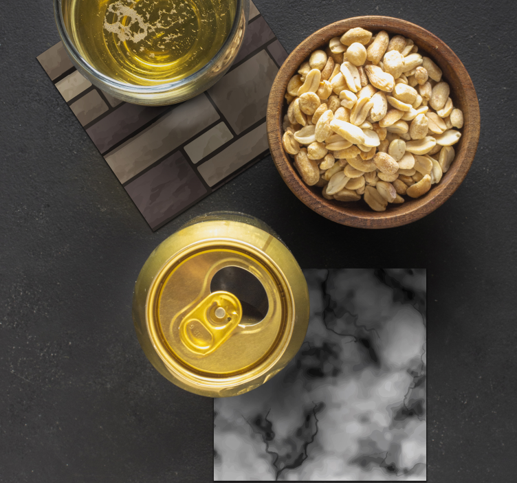 Realistiske strukturer drikke coaster - TenStickers