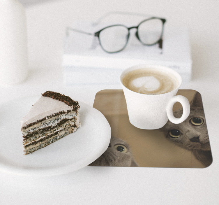 Søde katte moderne coaster sæt - TenStickers