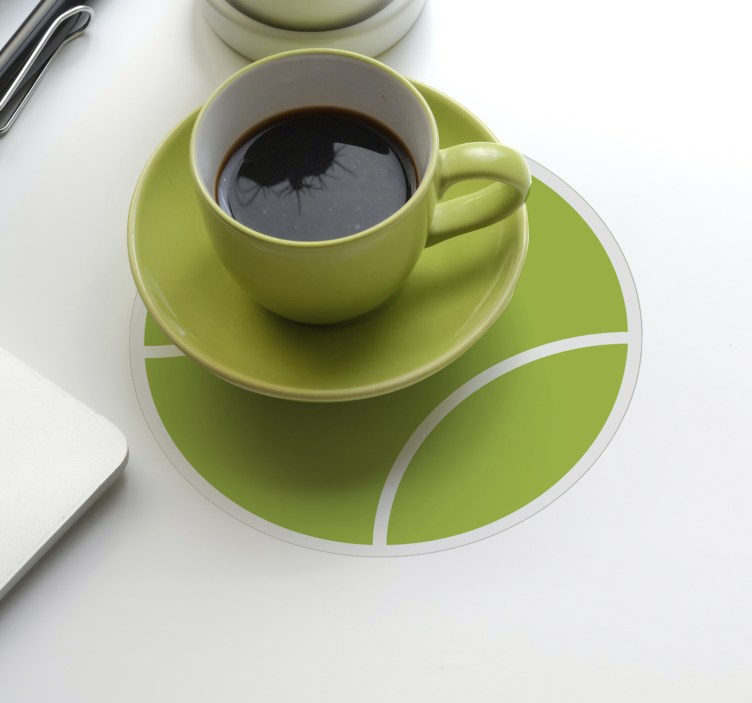 Tegneserie tennisbold coaster - TenStickers
