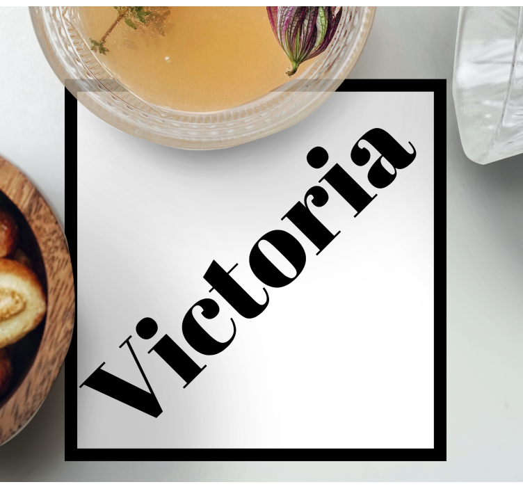 Skræddersyet navn coaster personlige coastere - TenStickers