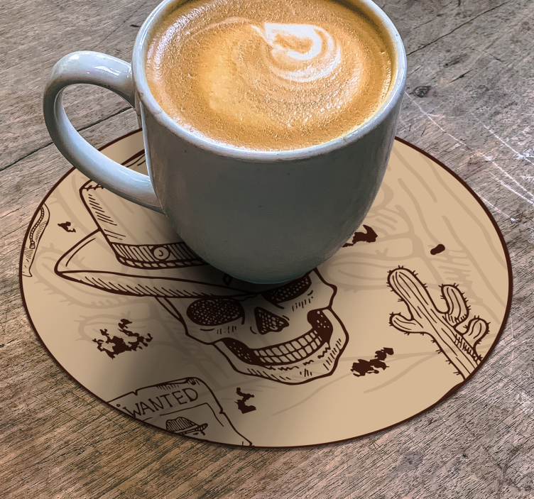 Vestlige ikoner drikke coaster - TenStickers