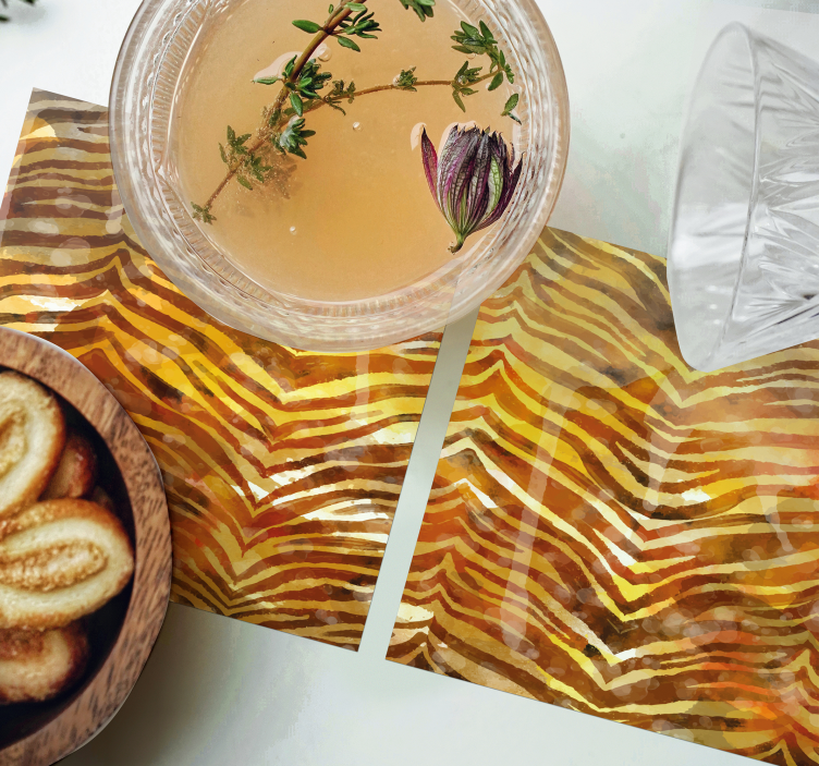 Zebra mønstret overflade coaster - TenStickers