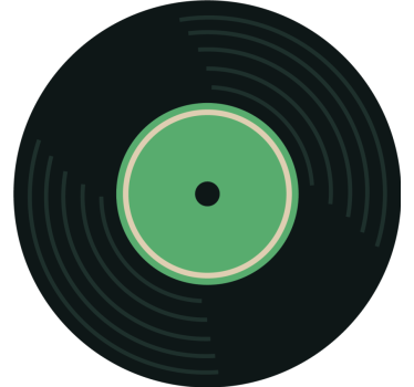 Discosæt til hvert sæt retro coastere - TenStickers