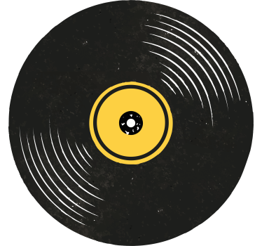 Vinylplader retrounderlag - TenStickers