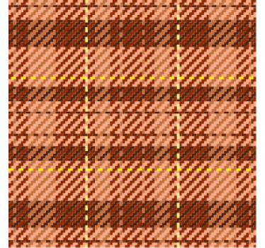 70'ers stof mønstre retro underlag - TenStickers