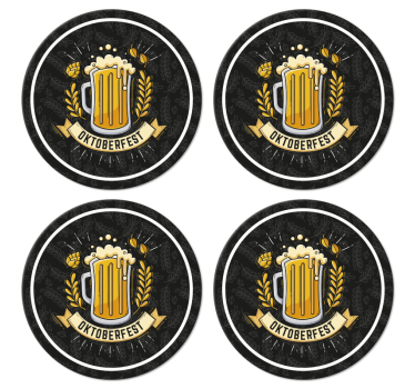 ølfest oktoberfest ølunderlæg - TenStickers