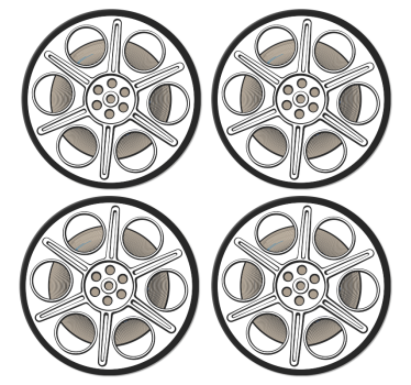 Biograffilm retro rutsjebaner - TenStickers