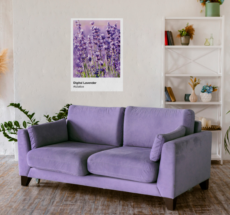 Pantone digital lavendel plakat - TenStickers