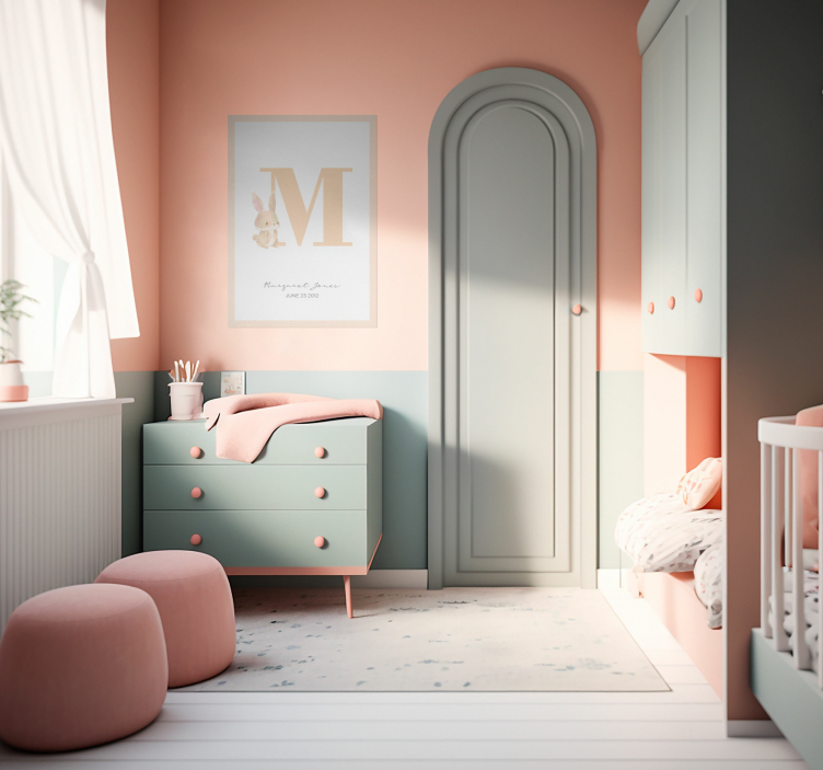 Tilpasset initial Plakat, som kan tilpasses - TenStickers