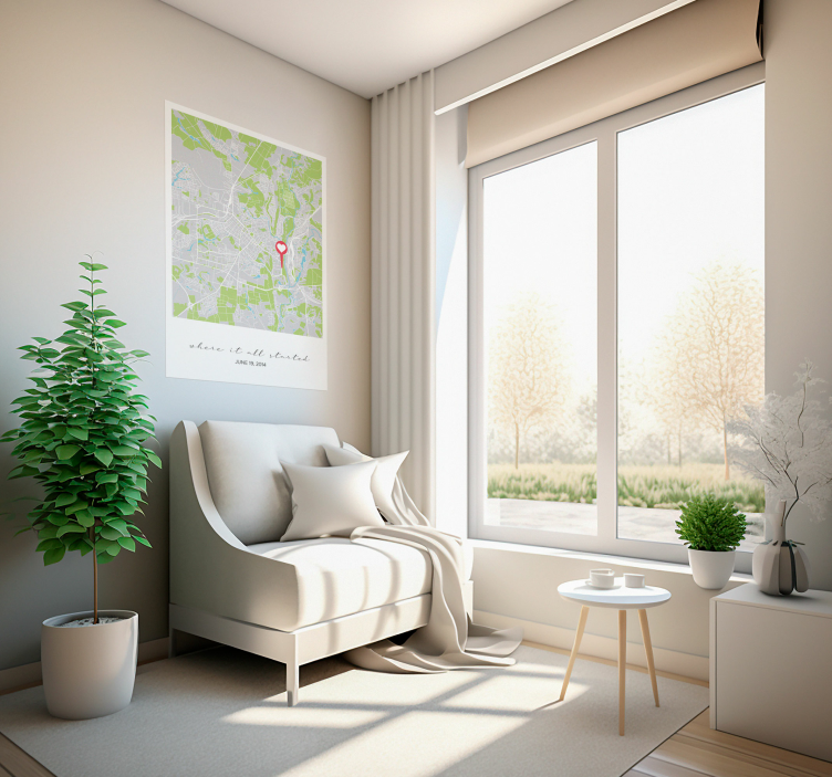 Hvor det hele startede Plakat, som kan tilpasses - TenStickers