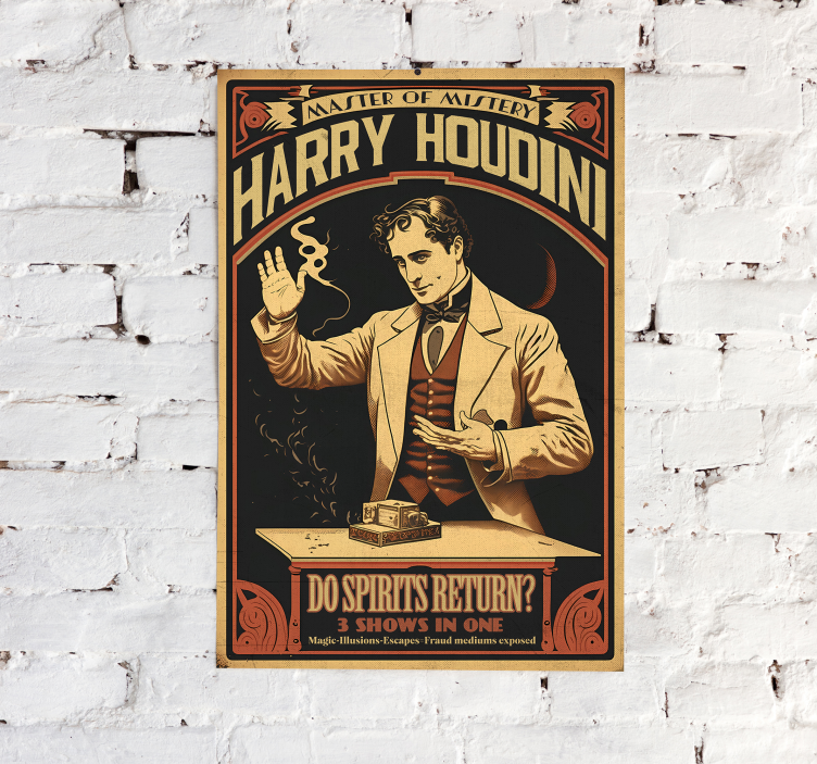 HoudiniHoudini var en amerikansk illusionist og escapologist. Han - TenStickers