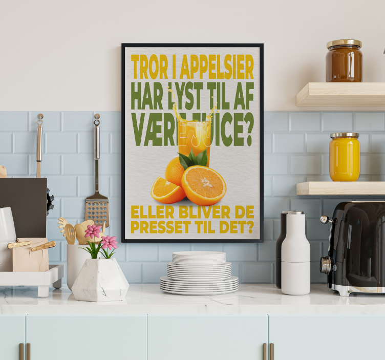 Appelsiner vittighed Køkken plakat - TenStickers