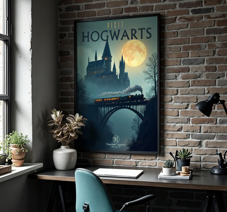 Besøg hogwarts Plakat teenageværelse - TenStickers